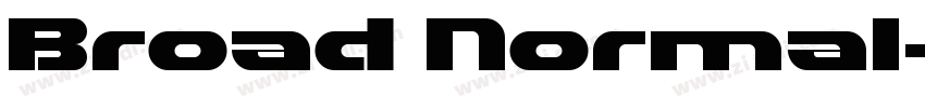 Broad Normal字体转换